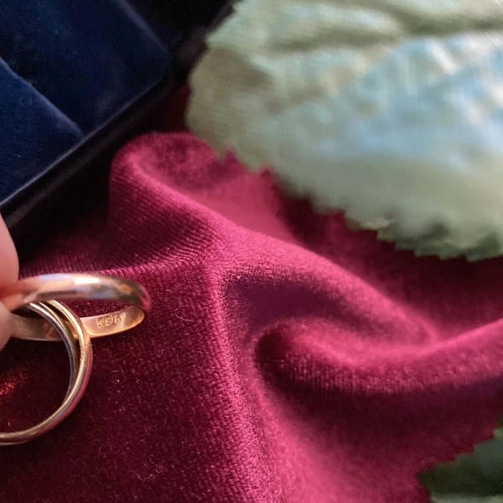Cartier  18k trinity 3 tone gold , small ring - Picture 8 of 12